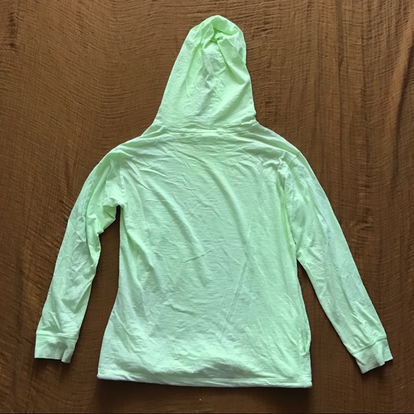 VS Pink - Oversized Green Hoodie - Picture 2 of 8